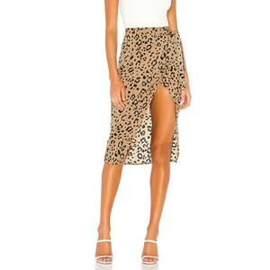Lovers + Friends Leopard Print Maxi Skirt